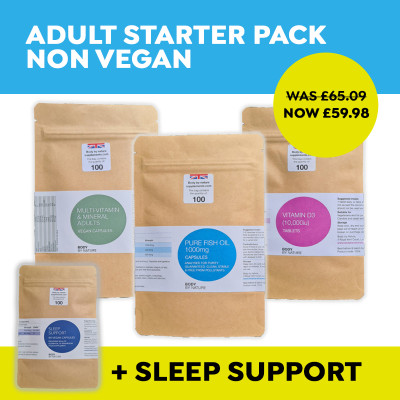 Adult Starter Pack Non Vegan + Sleep Support Adult Starter Pack Non Vegan + Sleep Support