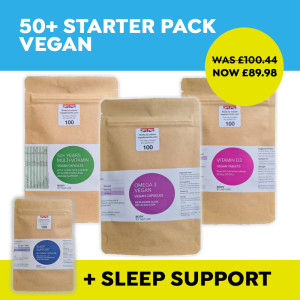 50+ Vegan Starter Pack + Sleep Support 50+ Vegan Starter Pack + Sleep Support