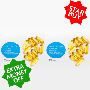 ** STAR BUY ** 2 x 100 Pure Fish Oil Eco Packs ** STAR BUY ** 2 x 100 Pure Fish Oil Eco Packs