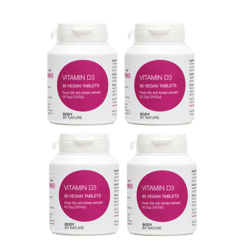 Vitamin D3 90 (4 Pack) - (2500iu) Vitamin D3 90 (4 Pack) - (2500iu)