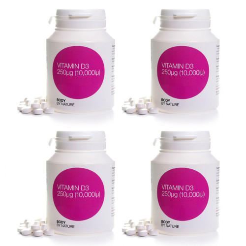 ** STAR BUY ** Vitamin D3 (4 Pack) - 250ug (10,000iu) ** STAR BUY ** Vitamin D3 (4 Pack) - 250ug (10,000iu)