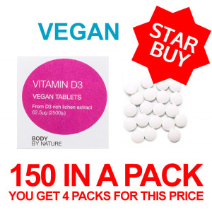 Vitamin D3 - (2500iu) - 150 Eco Pack - 4 Pack Vitamin D3 - (2500iu) - 150 Eco Pack - 4 Pack