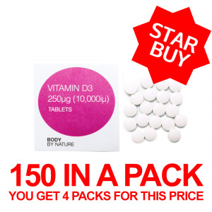 Vitamin D3 - (10,000iu) - 150 Eco Pack - 4 Pack Vitamin D3 - (10,000iu) - 150 Eco Pack - 4 Pack