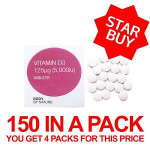 Vitamin D3 - 5,000iu - 150 Eco Pack - 4 Pack Vitamin D3 - 5,000iu - 150 Eco Pack - 4 Pack